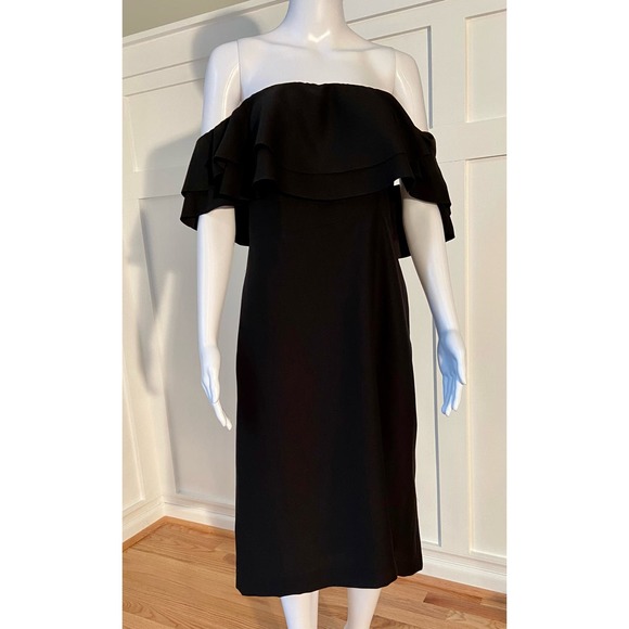 Banana Republic Off-The-Shoulder Ruffle Dress Size 6 MSRP $120 WD12 - Picture 3 of 15